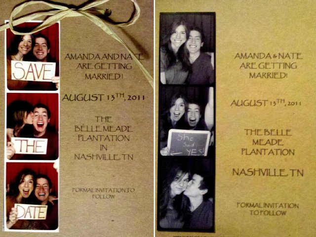 photo booth nashville, save the date, belle meade wedding